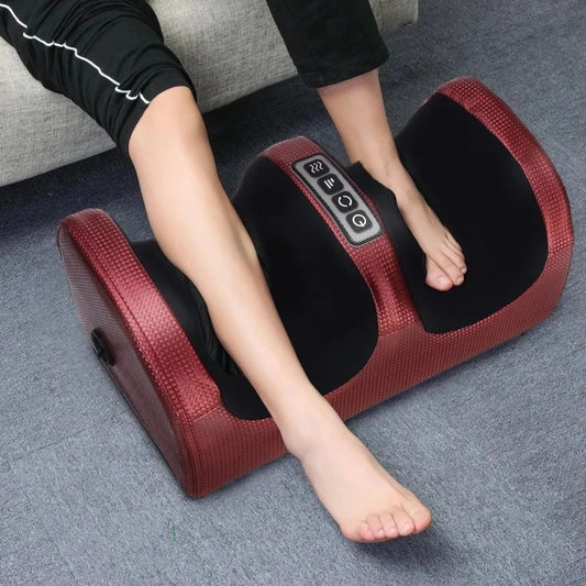 Harmony Rejuvenates™ Electric foot massager that kneads deep tissues, relaxes, heats the roller, relieves calf pain, tires muscles, vibrator, health.